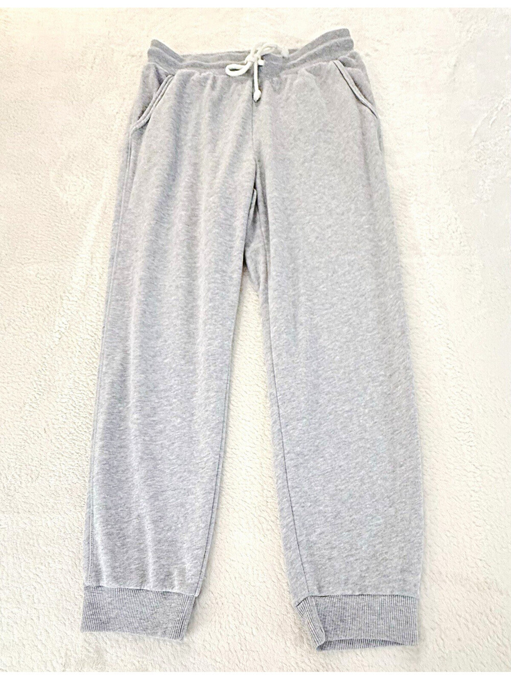 American Eagle Men’s L Gray French Terry Jogger Sweatpants Drawstring